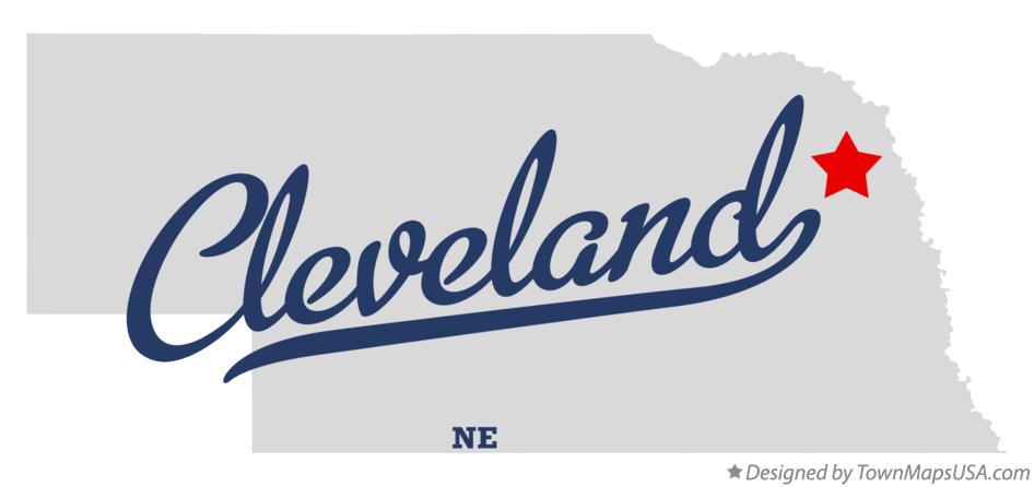 Map of Cleveland Nebraska NE