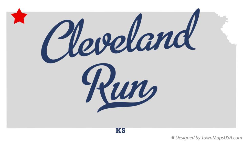 Map of Cleveland Run Kansas KS