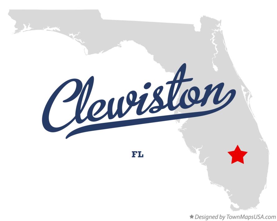 Map of Clewiston Florida FL