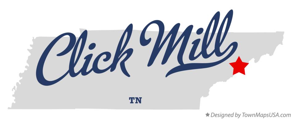 Map of Click Mill Tennessee TN
