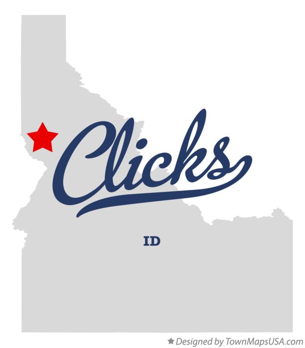 Map of Clicks Idaho ID