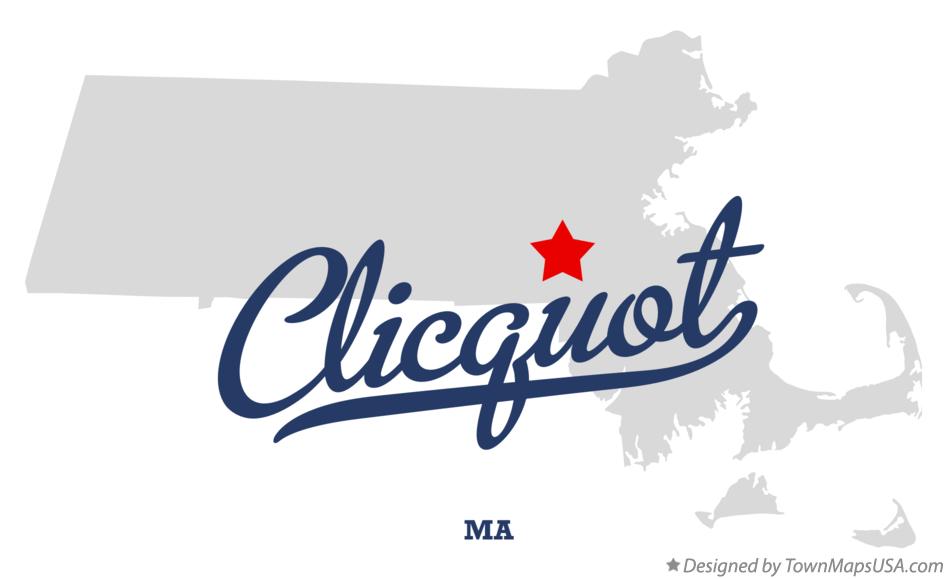 Map of Clicquot Massachusetts MA