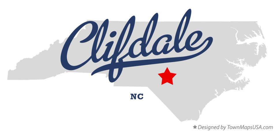 Map of Clifdale North Carolina NC