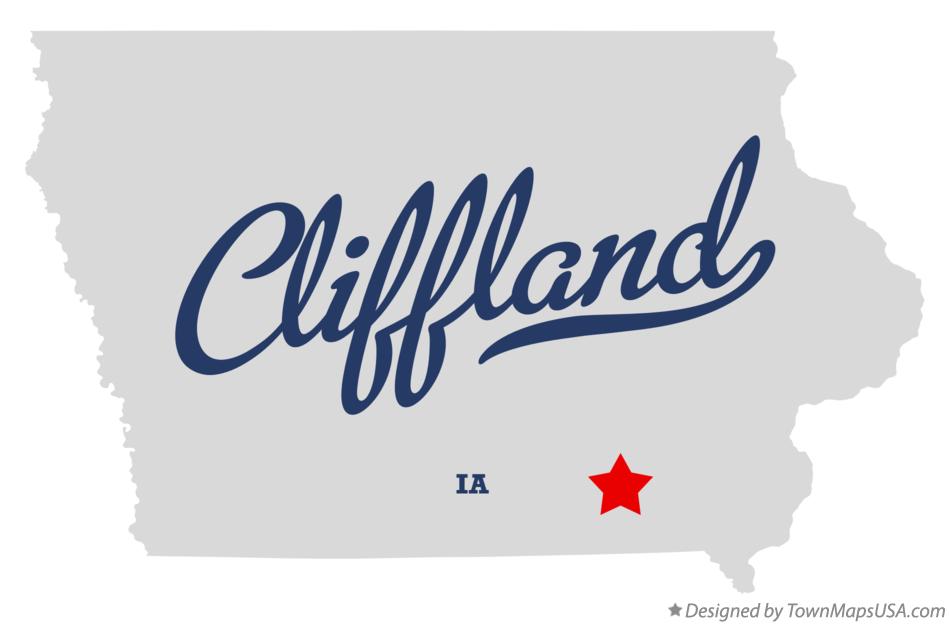 Map of Cliffland Iowa IA