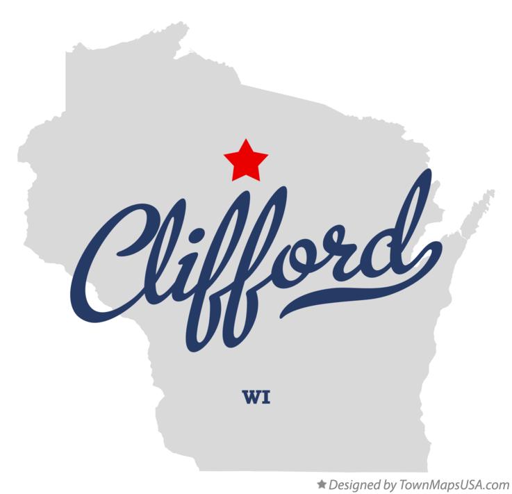 Map of Clifford Wisconsin WI