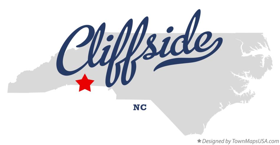 Map of Cliffside North Carolina NC
