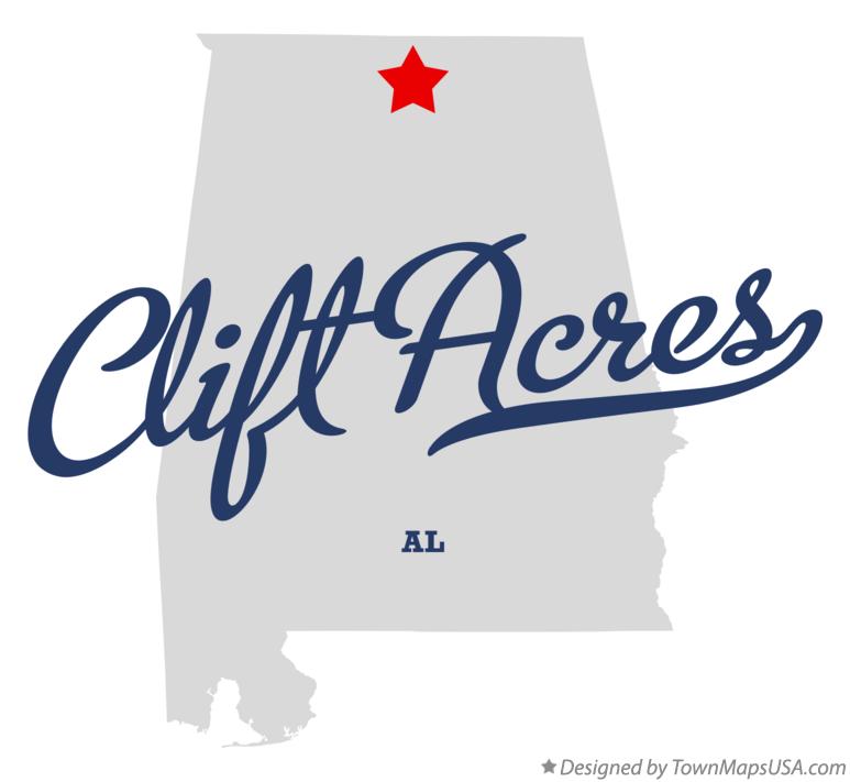 Map of Clift Acres Alabama AL