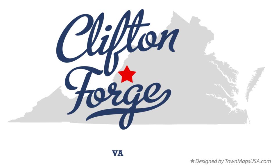 Map of Clifton Forge Virginia VA