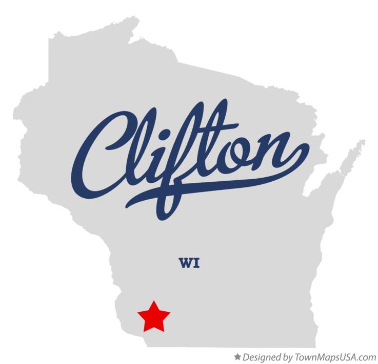 Map of Clifton Wisconsin WI