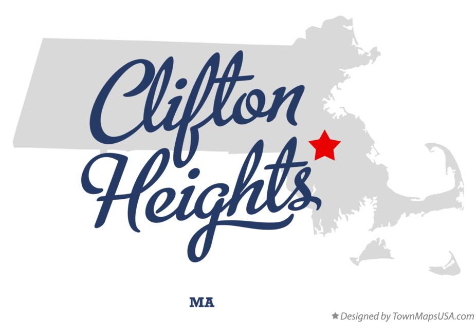 Map of Clifton Heights Massachusetts MA
