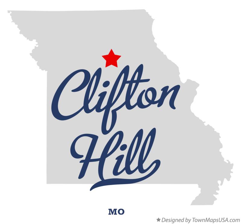 Map of Clifton Hill Missouri MO