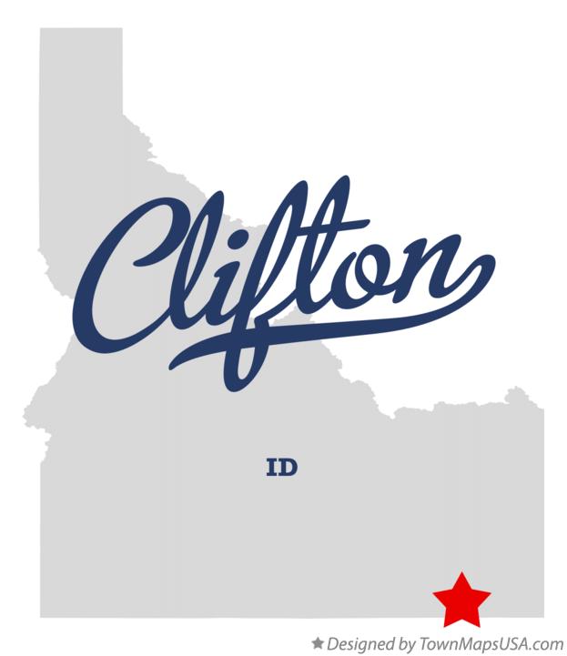 Map of Clifton Idaho ID