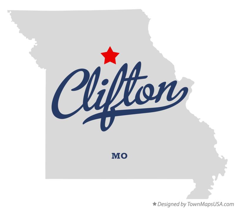 Map of Clifton Missouri MO