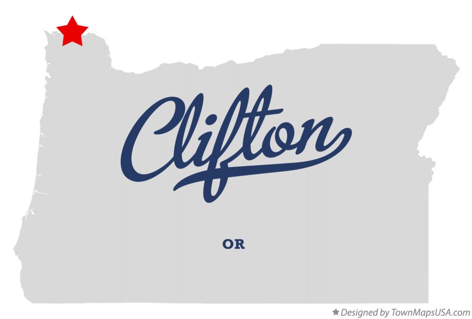 Map of Clifton Oregon OR