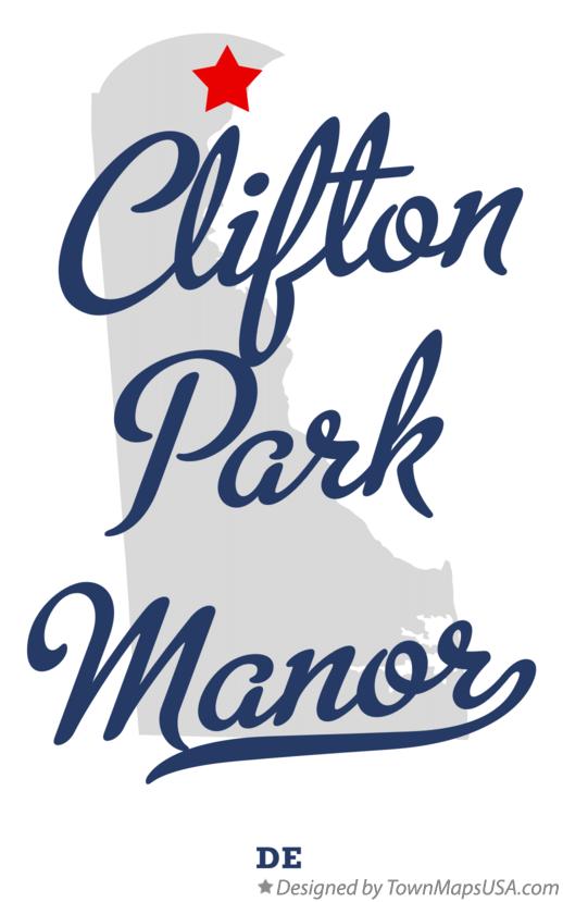 Map of Clifton Park Manor Delaware DE