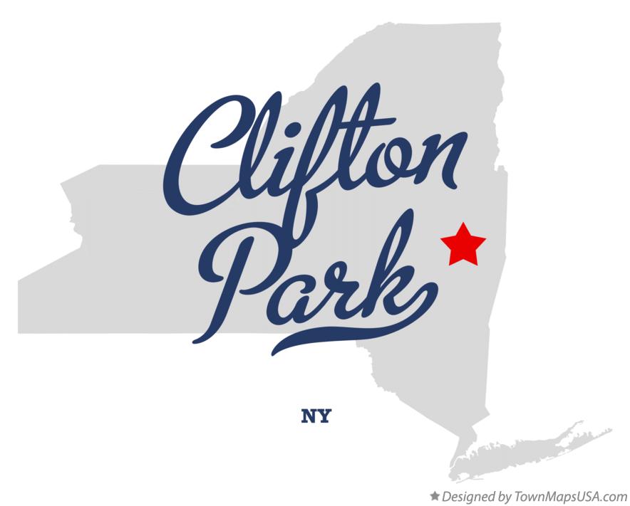 Map of Clifton Park New York NY
