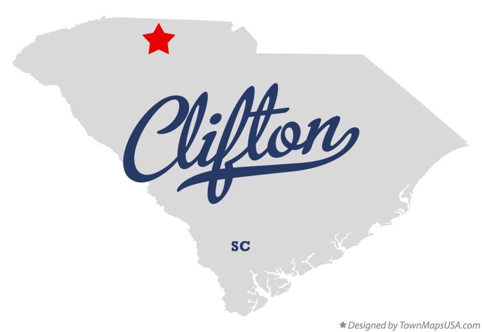 Map of Clifton South Carolina SC