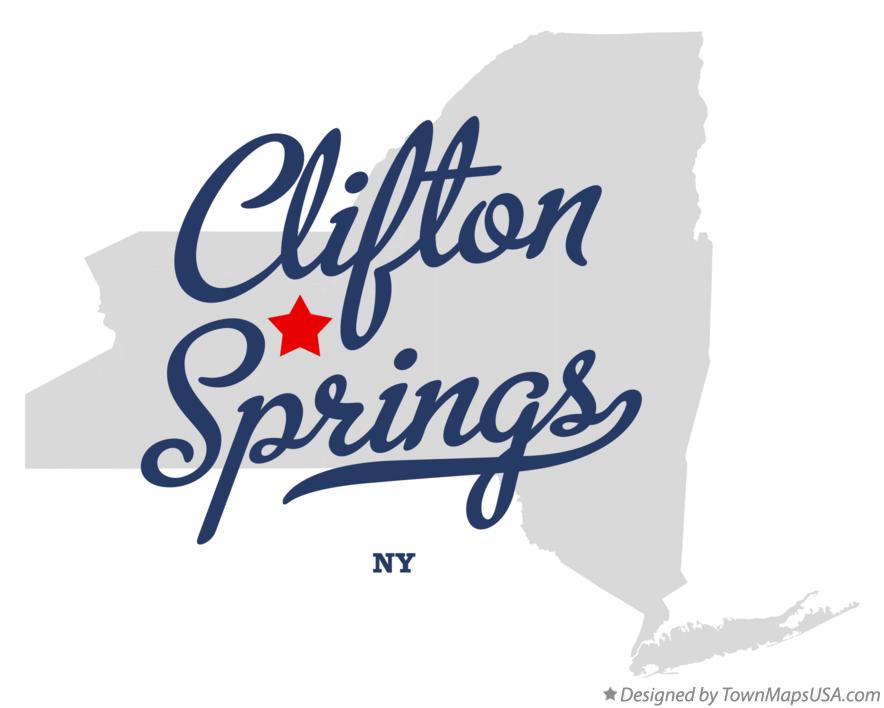 Map of Clifton Springs New York NY