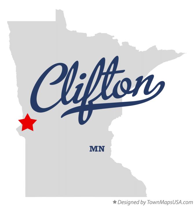 Map of Clifton Minnesota MN