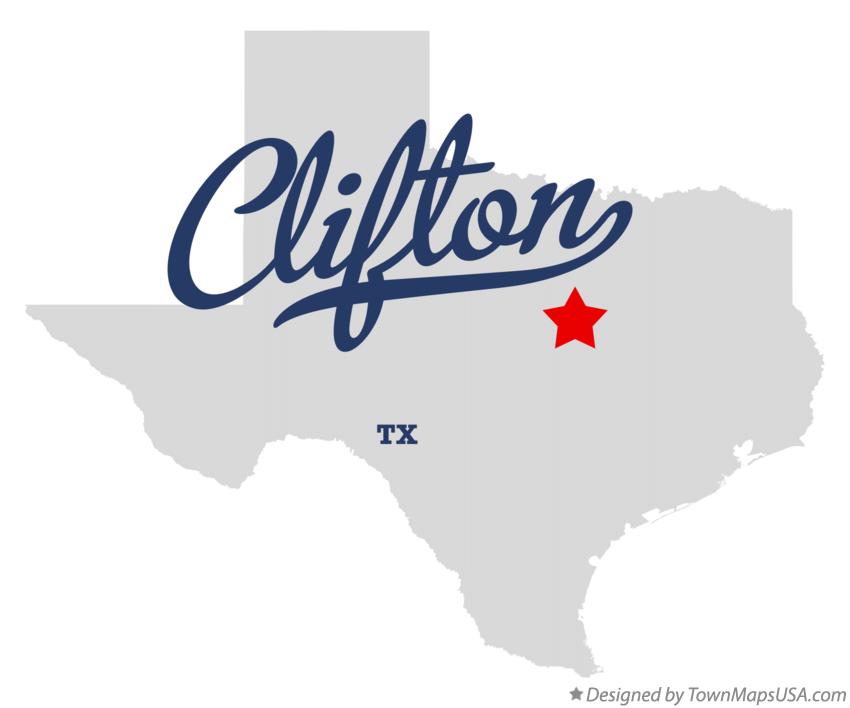 Map of Clifton Texas TX