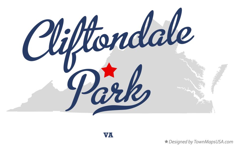 Map of Cliftondale Park Virginia VA