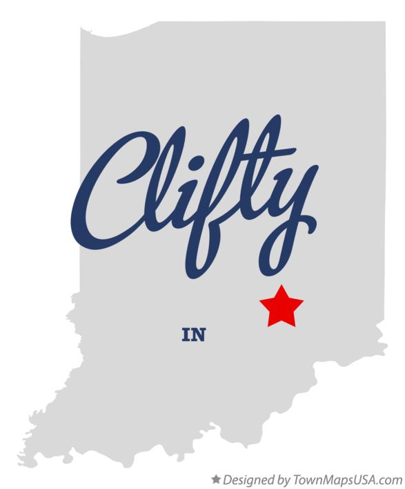 Map of Clifty Indiana IN