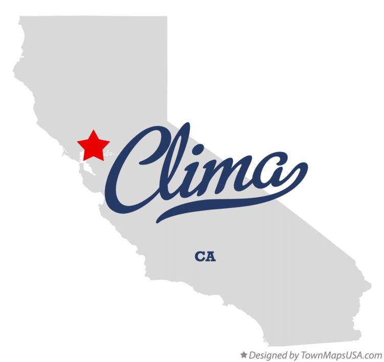 Map of Clima California CA