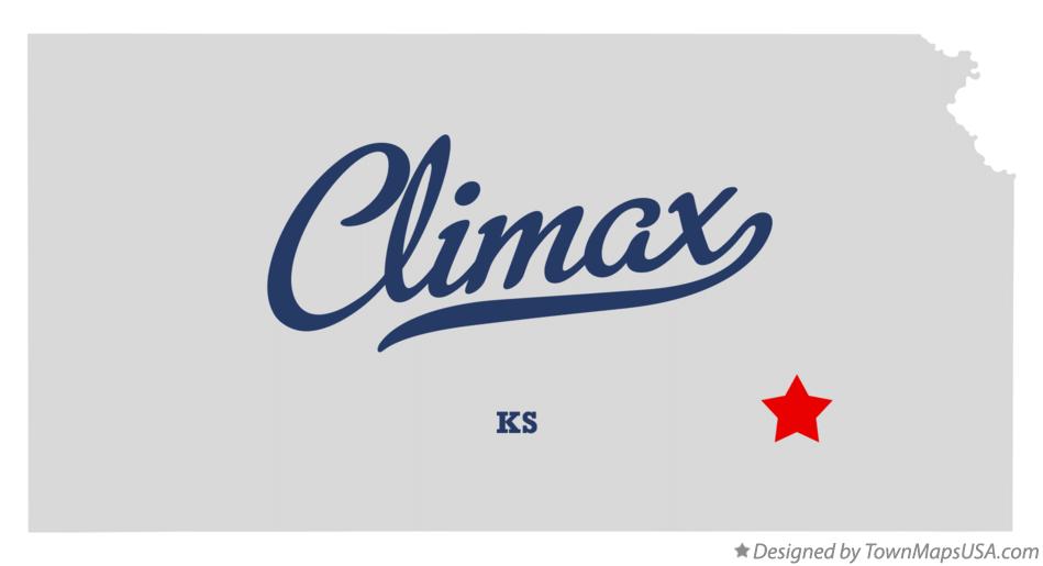Map of Climax Kansas KS
