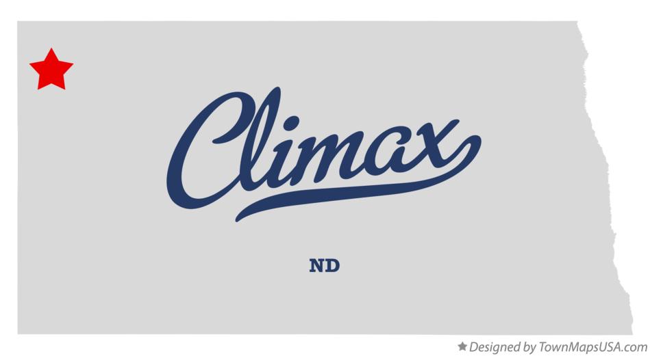 Map of Climax North Dakota ND