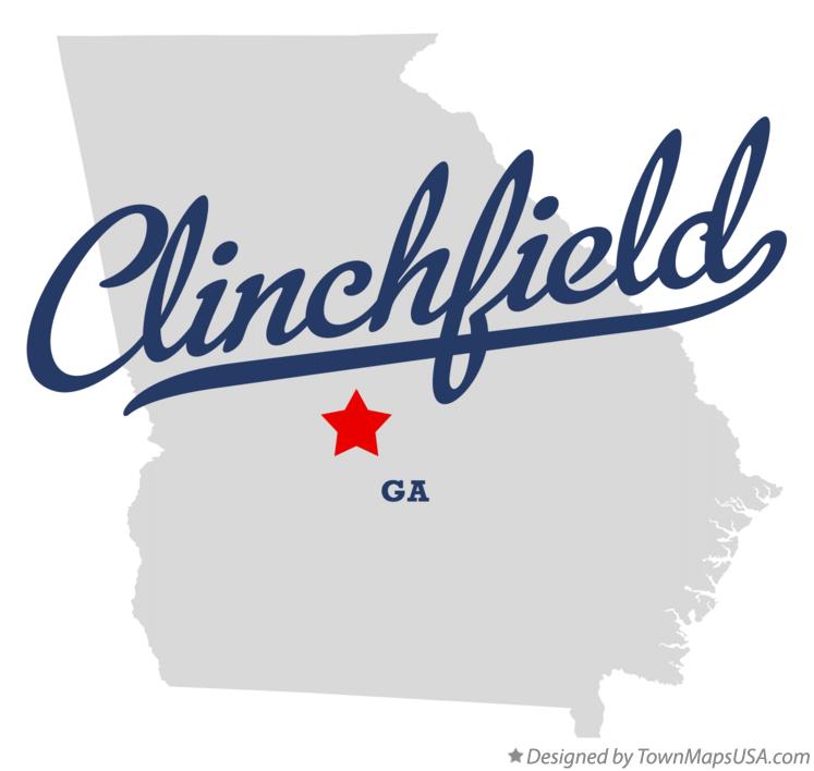 Map of Clinchfield Georgia GA