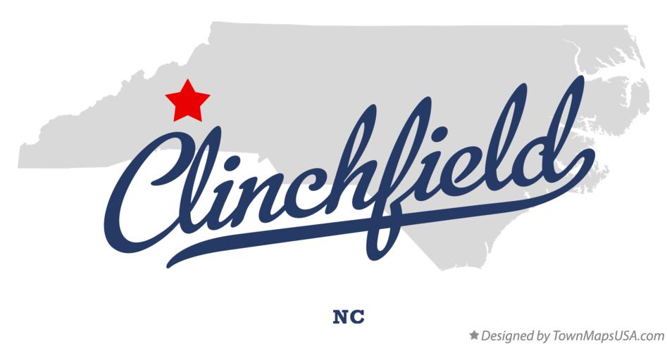 Map of Clinchfield North Carolina NC
