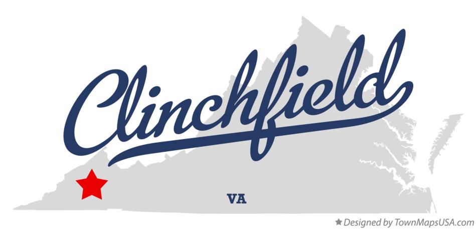 Map of Clinchfield Virginia VA