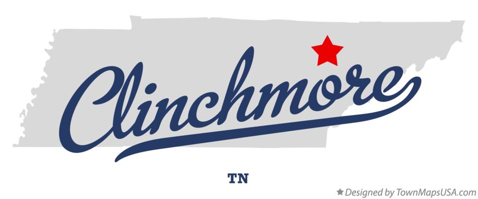 Map of Clinchmore Tennessee TN
