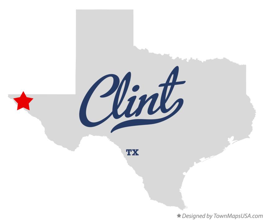 Map of Clint Texas TX