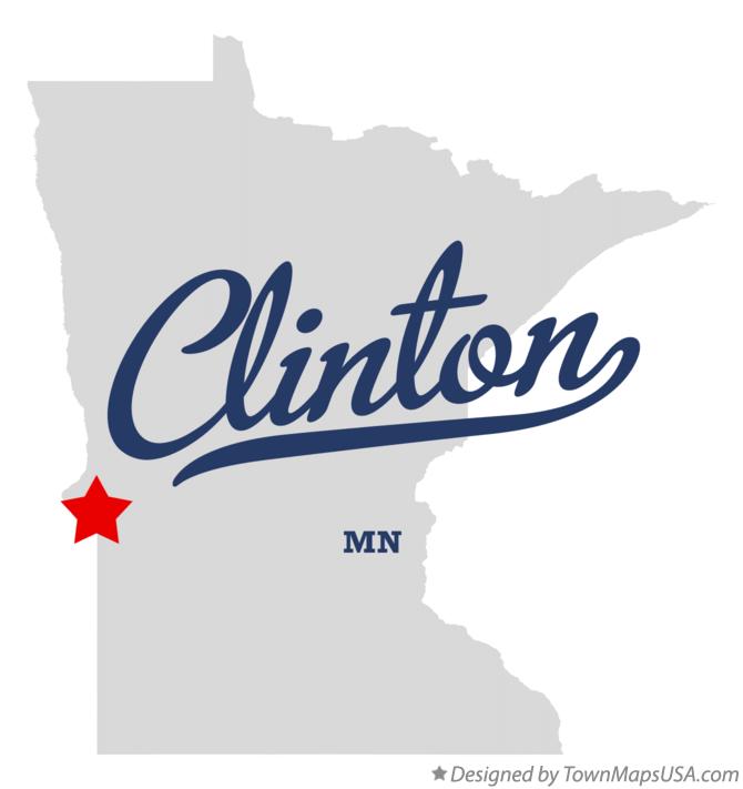 Map of Clinton Minnesota MN