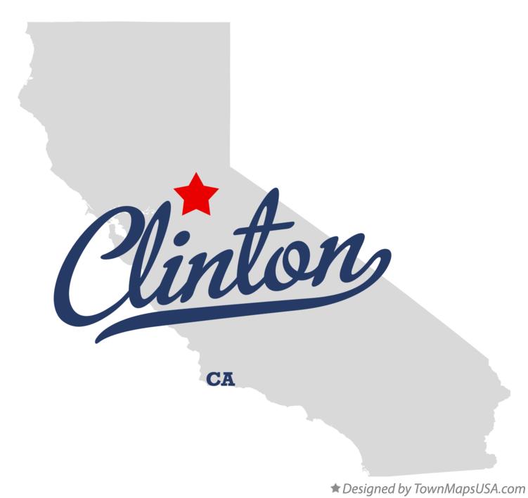 Map of Clinton California CA