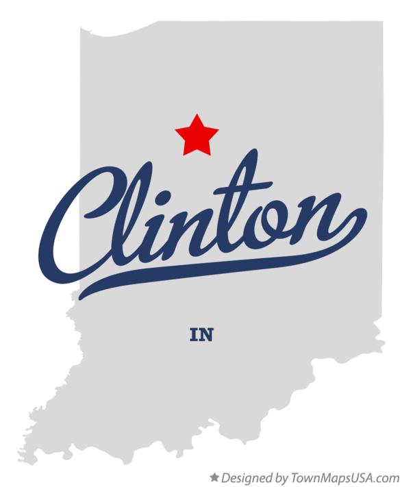 Map of Clinton Indiana IN