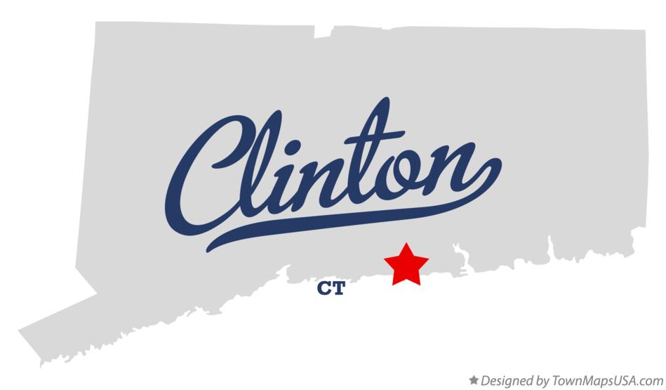 Map of Clinton Connecticut CT
