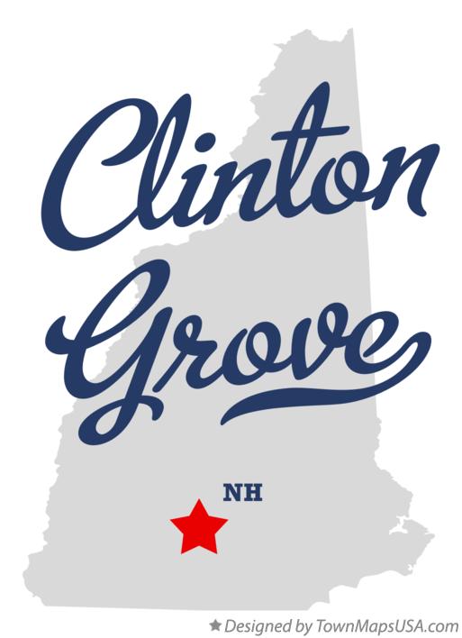 Map of Clinton Grove New Hampshire NH