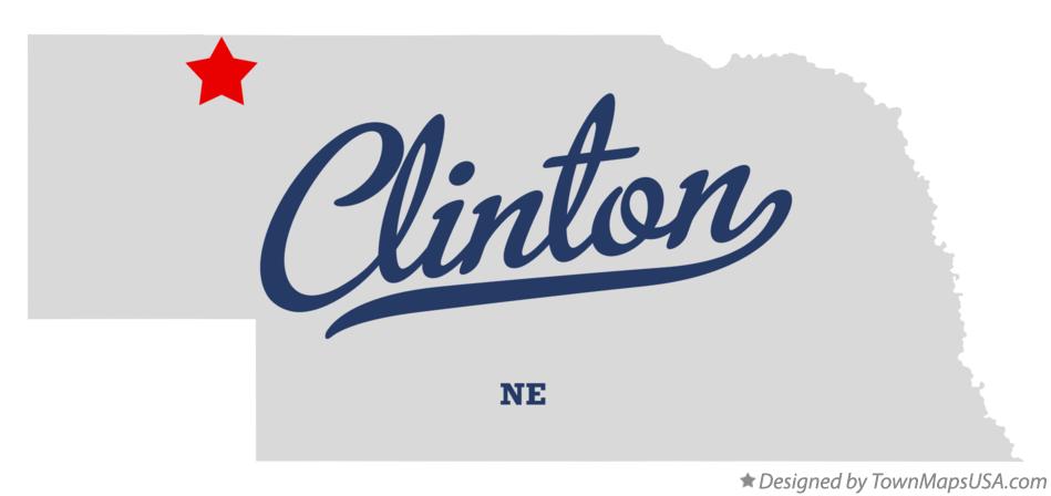 Map of Clinton Nebraska NE