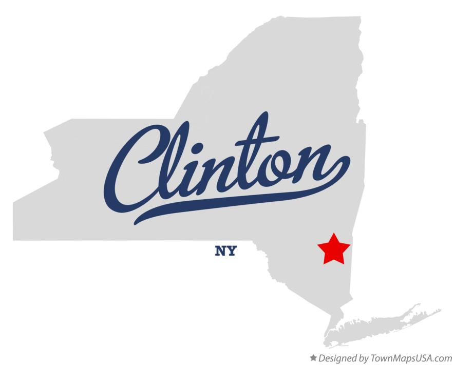 Map of Clinton New York NY