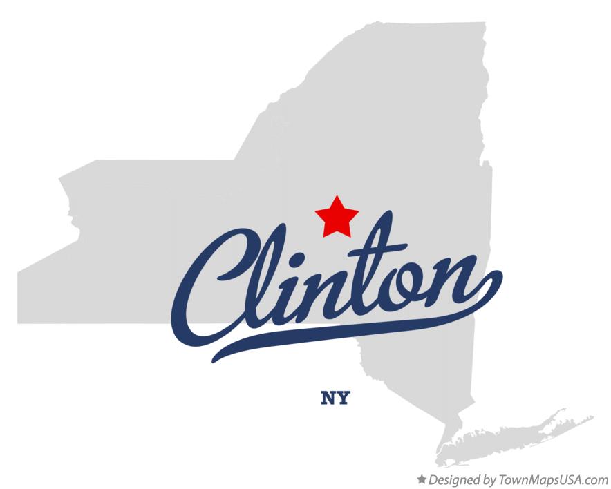 Map of Clinton New York NY