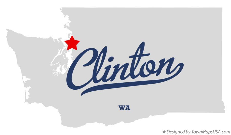 Map of Clinton Washington WA