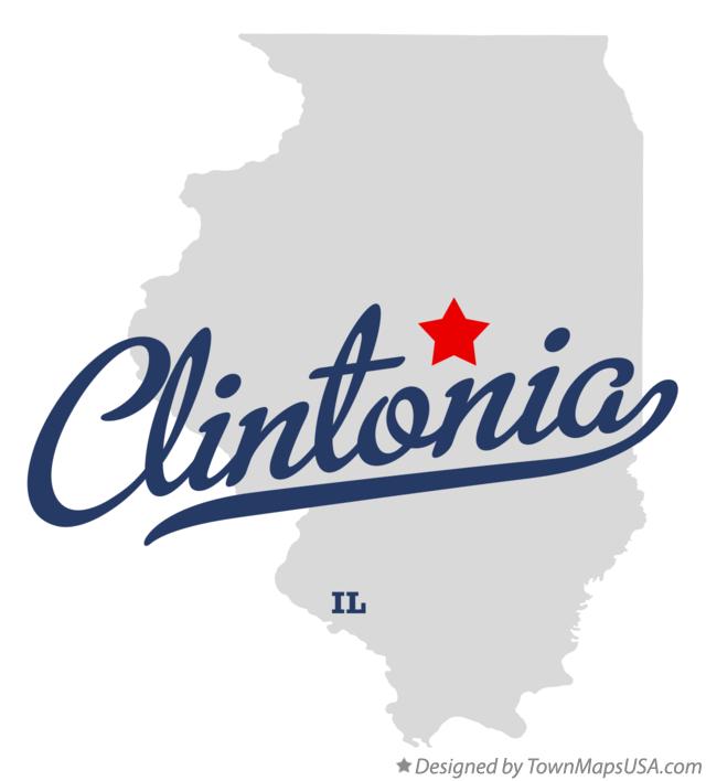Map of Clintonia Illinois IL