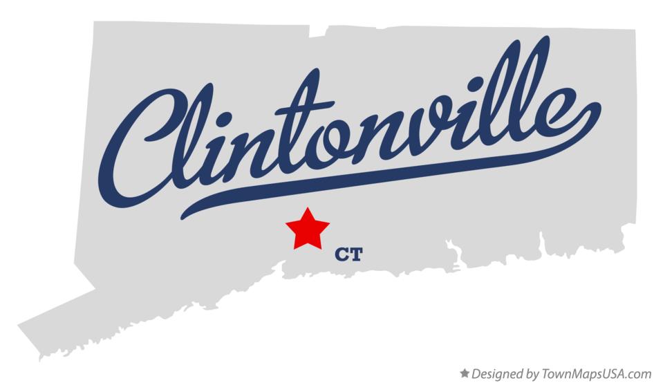 Map of Clintonville Connecticut CT