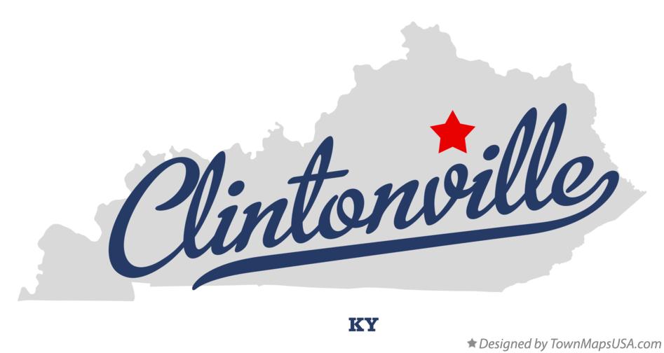 Map of Clintonville Kentucky KY