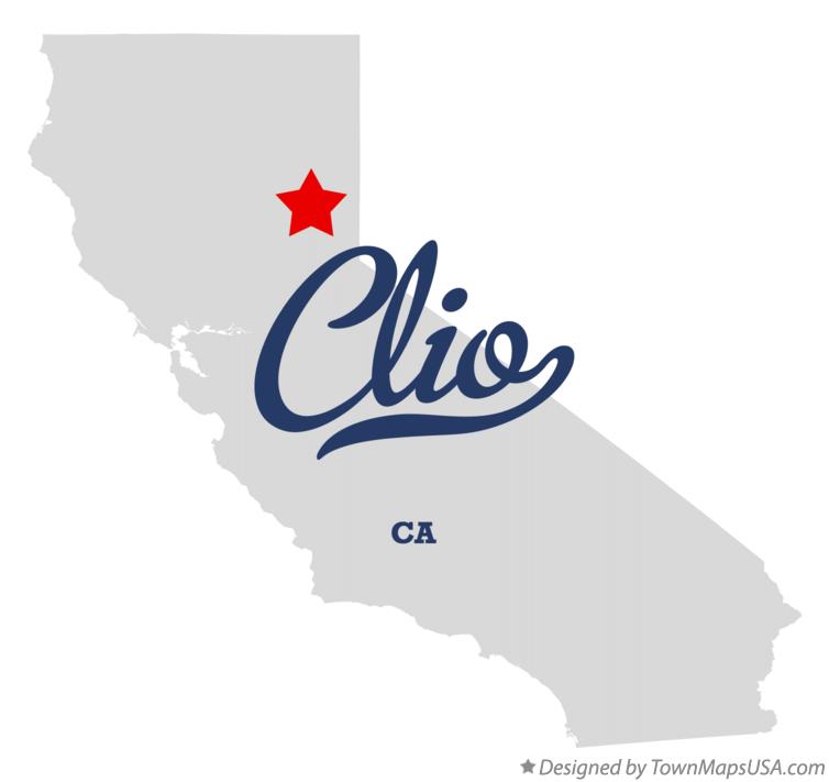 Map of Clio California CA