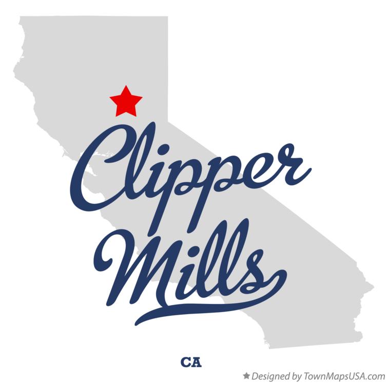 Map of Clipper Mills California CA