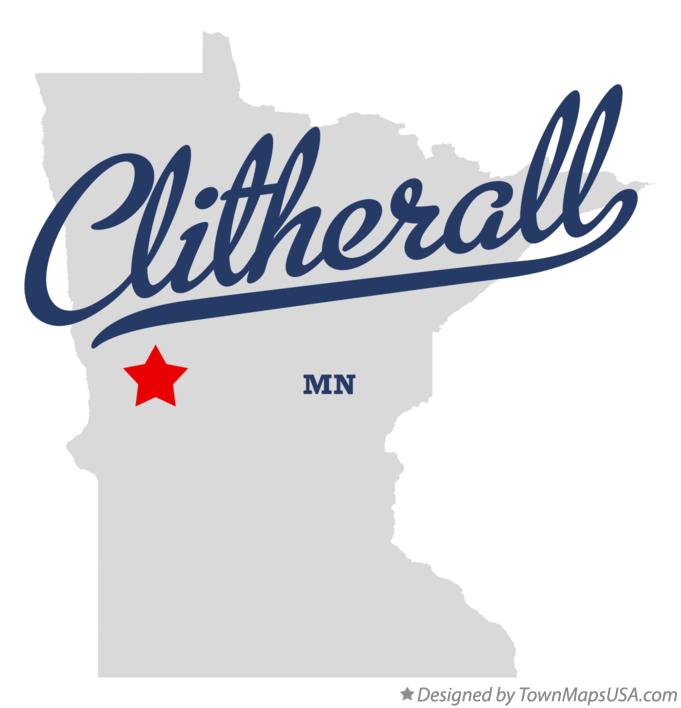 Map of Clitherall Minnesota MN