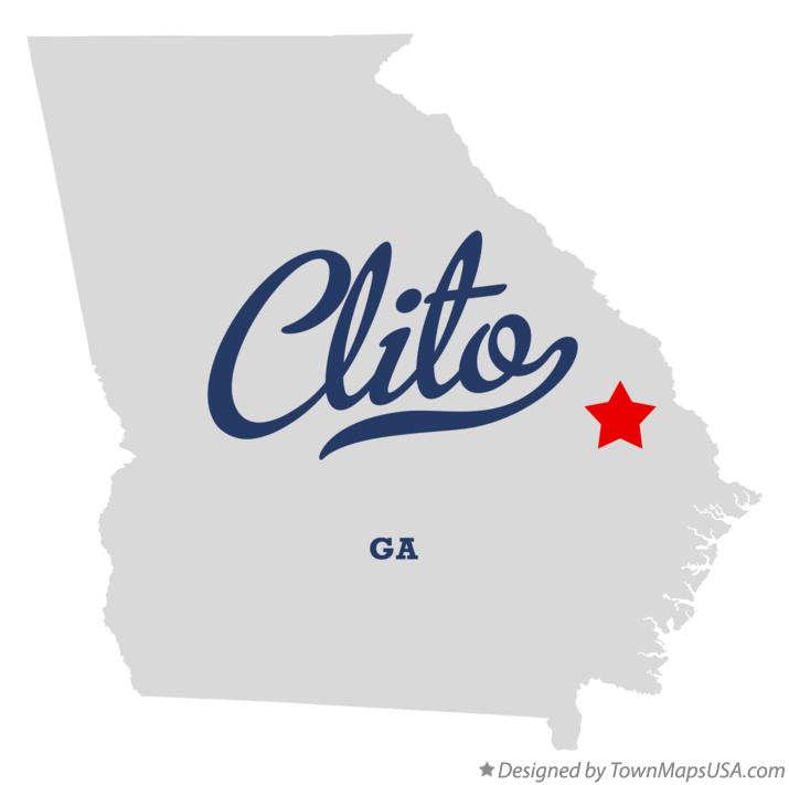 Map of Clito Georgia GA